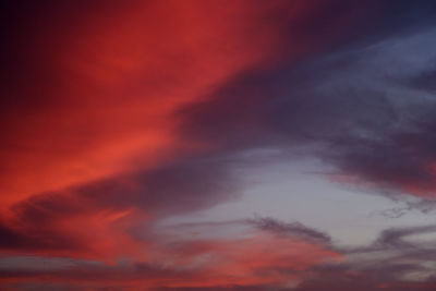 Low angle view of cloudy sky