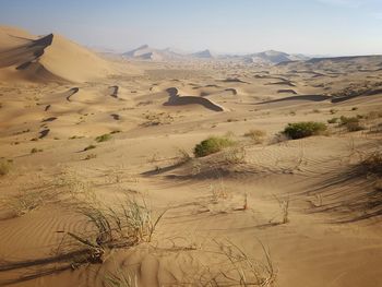 Scenic view of badain jaran desert
