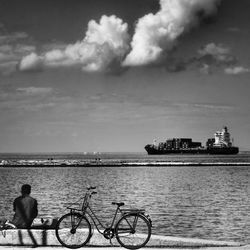 Boats in sea