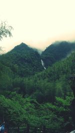 Scenic view of mountains