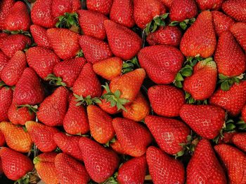 Full frame shot of strawberries