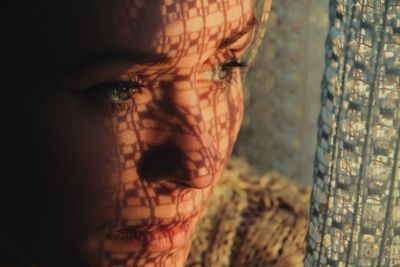 Close-up of young woman