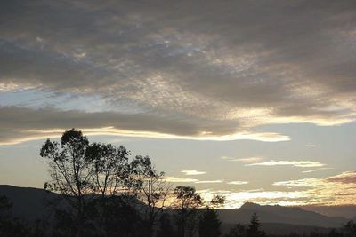 Scenic view of landscape at sunset