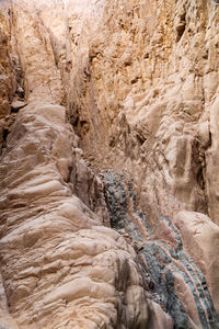 Low angle view of rock formation