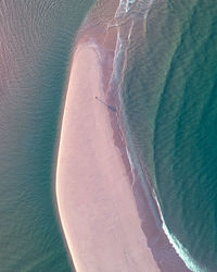 High angle view of sea shore