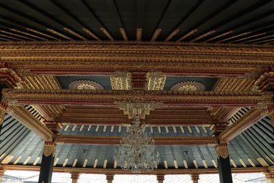 Low angle view of ceiling of building