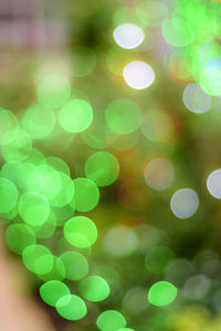 Defocused image of illuminated lights