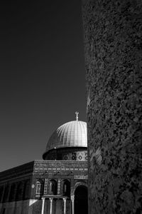 View of historic building against clear sky