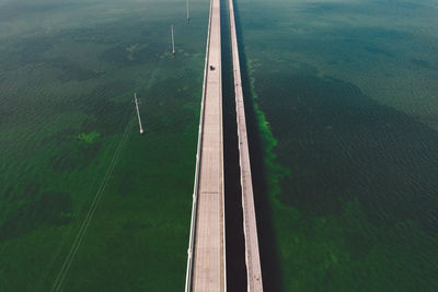 High angle view of agricultural field