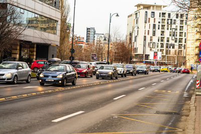 Traffic on city street