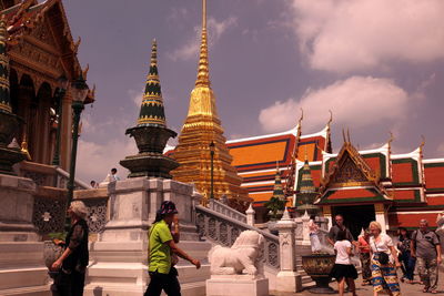 View of temple against sky