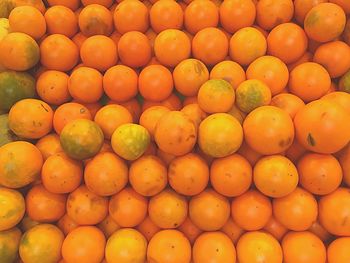 Full frame shot of oranges