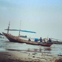 Boats in sea