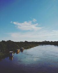 Scenic view of river against sky