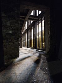 Interior of abandoned building
