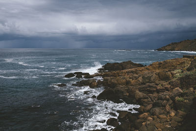 Scenic view of sea against sky