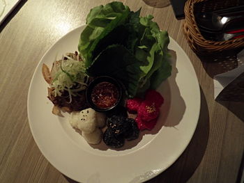 Close-up of food on plate