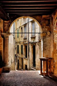 Entrance of old building