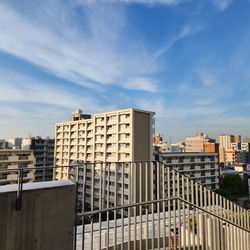 Buildings in city against sky