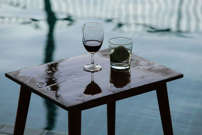 Close-up of drink on table