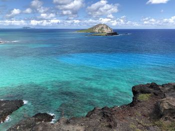 Scenic view of sea against sky