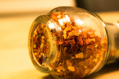 Close-up of drink on table