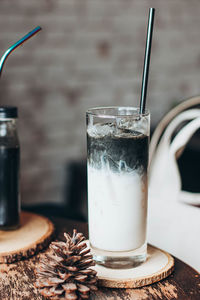 Close-up of drink on table