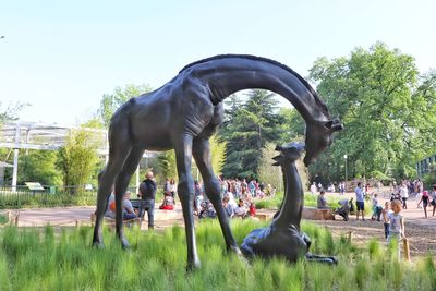 Group of people in park