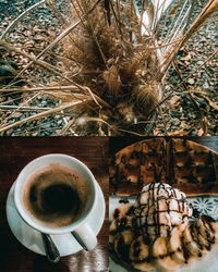 Coffee on table
