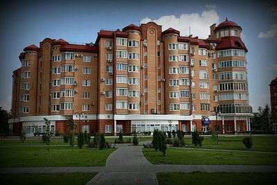 Facade of apartment building