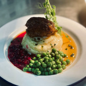 Close-up of food in plate