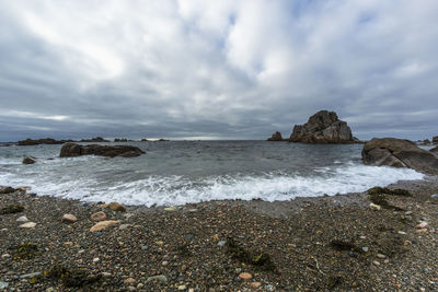 Scenic view of sea against sky