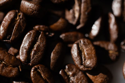 Full frame shot of roasted coffee beans