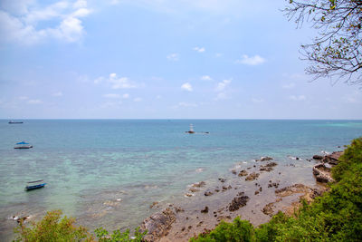 Scenic view of sea against sky