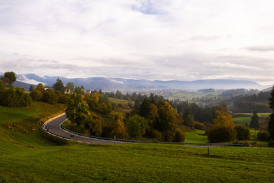 Scenic view of landscape against sky