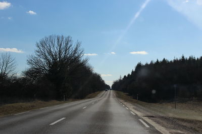 Road passing through landscape