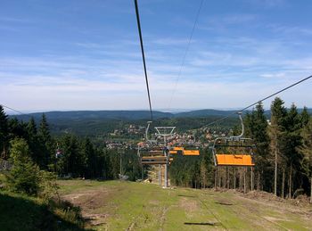 View of landscape against cloudy sky