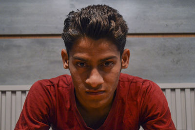 Close-up portrait of young man