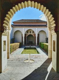 Entrance of building