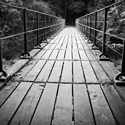 Steps leading towards footbridge