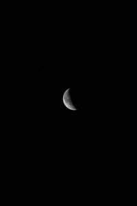 Low angle view of moon in sky