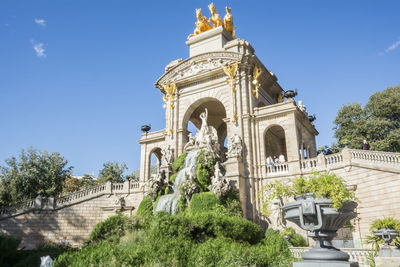 Low angle view of historical building against sky