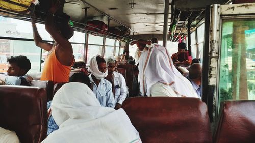 People sitting in bus