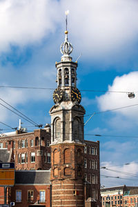 Low angle view of buildings against sky