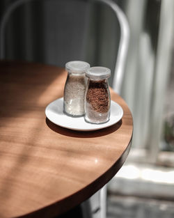 Close-up of tea served on table in restaurant