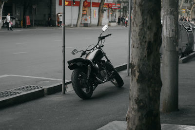 Bicycle on street in city