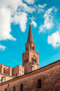 Low angle view of building against sky