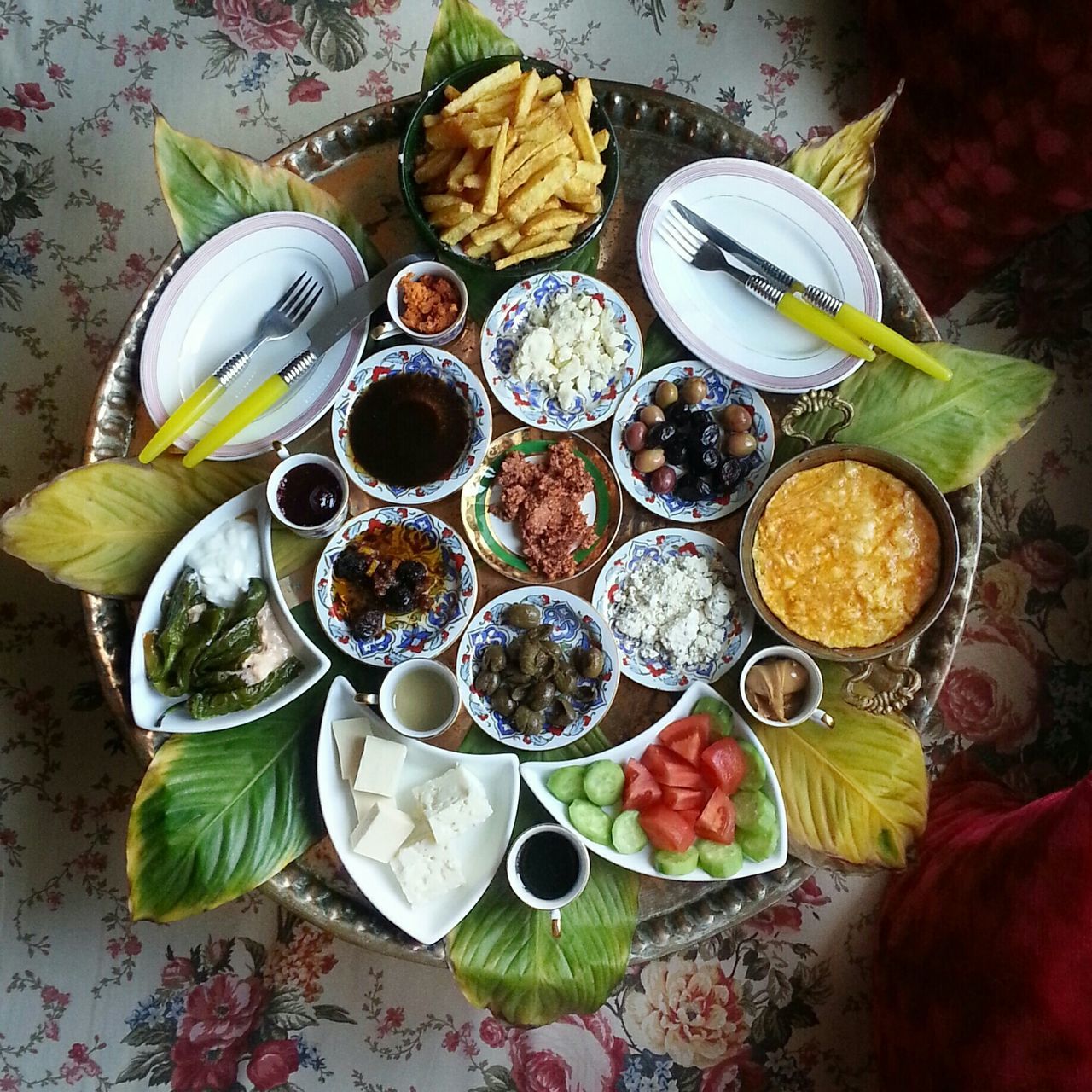 indoors, food and drink, freshness, table, food, still life, high angle view, healthy eating, variation, choice, bowl, drink, drinking glass, plate, fruit, refreshment, tablecloth, arrangement, no people, close-up