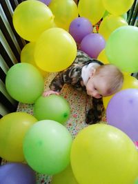 Full frame shot of balloons