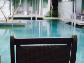 Close-up of swimming pool